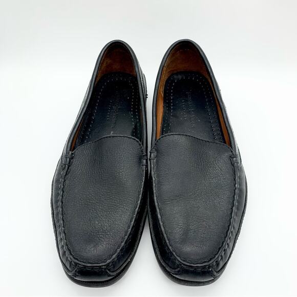 Johnston & Murphy Locklin Venetian Loafer Shoe Black Size 11 Office Dress Preppy - Picture 4 of 10